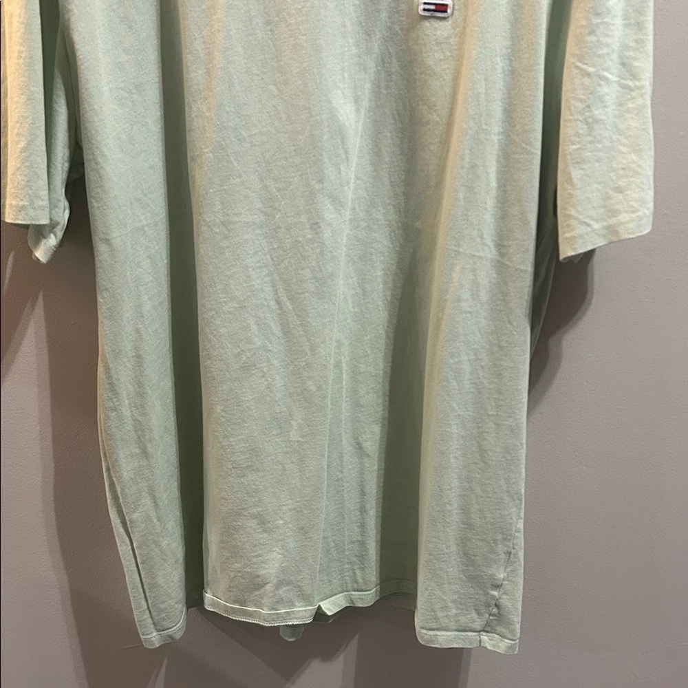 Tommy Hilfiger Classic Seafoam Green Cotton T-Shirt - Picture 5 of 7